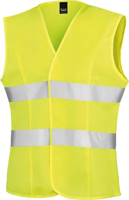 Immagine prodotto di Result Core R334F | Gilet di sicurezza da donna High Viz Tabard / leggermente aderente - Colore: giallo fluorescente - Taglia: M
