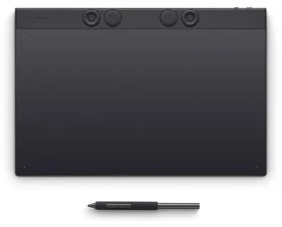 Produktbild von Wacom Intuos Pro Large, Verkabelt & Kabellos, 349 x 195 mm, USB/Bluetooth, 1 cm, Stift, 60°
