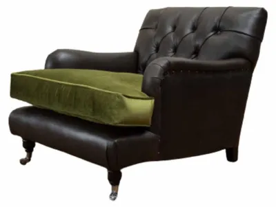 Produktbild von Chesterfield Sessel Design Polster Sofa Couch Chesterfield Leder Neu