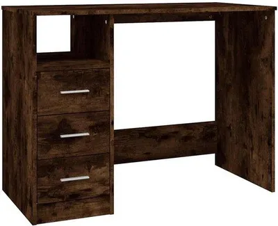 Produktbild von Solidchoice – Moderner Schreibtisch, 102 x 50 x 76 cm, mit 3 Schubladen