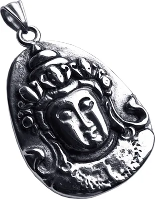 Produktbild von Edelstahl Anhänger aus 316L Buddha