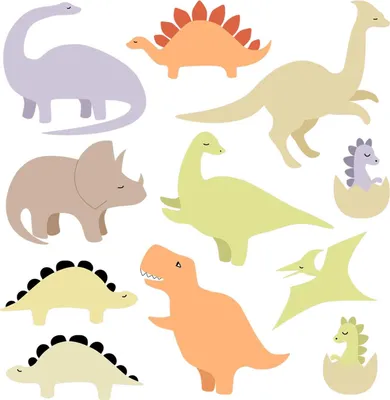 Zdjęcie produktu dla Urocze pastelowe dinozaury – samoprzylepne naklejki 3D na ścianę – tatuaże ścienne – samoprzylepne tapety – dekoracje ścienne – panel 3D – pokój dziecięcy – 130 x 183 cm