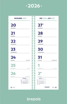 Immagine prodotto di Calendario Brepols 2023 con spirale