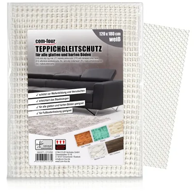 Antislipmatte für Teppich 180x120 cm, weiß, PVC, zuschneidbar