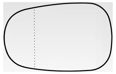 Produktbild von Beheizbares Spiegelglas für Fahrerseite mit Trägerplatte für Renault Clio 1994-2005, Megane 1996-2003, Scenic 1996-2003, Außenspiegel Glas Ersatz Links
