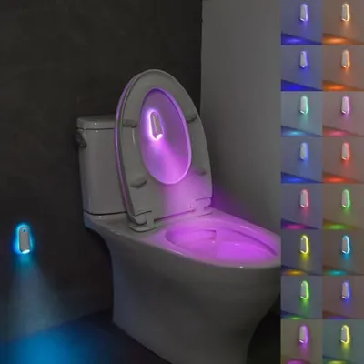 Produktbild von Toilettenlicht, 16 Farben Nachtlichtbewegungssensor, USB -Ladetreppe Stiefkinderzimmer, Schlafzimmer, Flur, Treppe,