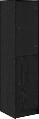 Image de Haut Armoire Chêne noir 35 x 37 x 142 cm Bois d'ingénierie