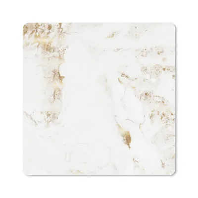 Produktbild von MuchoWow® Mauspad Mousepad Marmor - Gold - Weiß - Muster 30x30 cm - Mousepads - Maus Mat - Pad - Mausunterlage - Gaming
