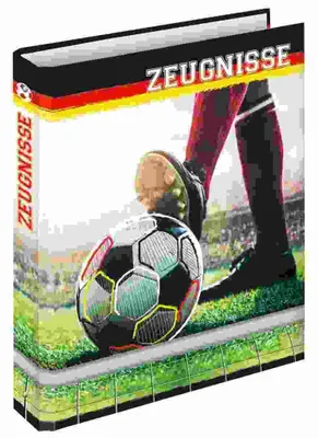 Produktbild von RNK Zeugnisringbuch Fußballfieber A4 4 Ring-Mechanik