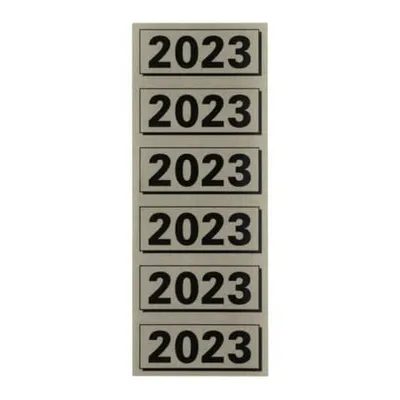 Produktbild von Elba - Rückenetikett 2023 57x25mm grau