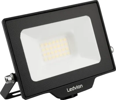 Produktbild von Ledvion - LED Flutlicht, Inkl. 0,5 m Kabel, 20 Watt, 6000K, 2200 Lumen, IP65 Wasserdicht, Inkl. Schnellanschluss