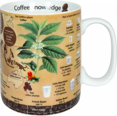 Obrázok produktu pre Könitz Hrnček Znalosti Hrnček na kávu, šálka, hrnček na kávu, porcelán, anglický, farebný, 490 ml, 11 1 330 2653