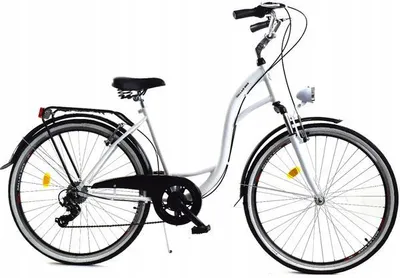 Zdjęcie produktu dla Rower Dallas City 28" 7spd LUX - biały z czarnym