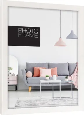 Produktbild von Kunststoff Bilderrahmen rechteckig weiss für 50x70 cm