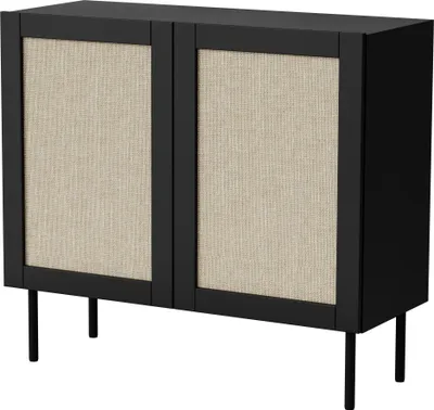 Productafbeelding van Kommode Juta, dressoir voor de woonkamer, 100x90x40 cm, kastje met 2 deuren