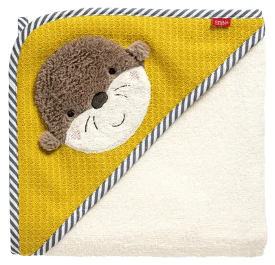 Image de Fehn Serviette de bain à capuche 80 x 80 cm - Loutre