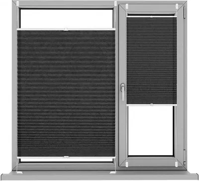Image de Store noir orientable sans outil - 30 x 150 cm - Noir