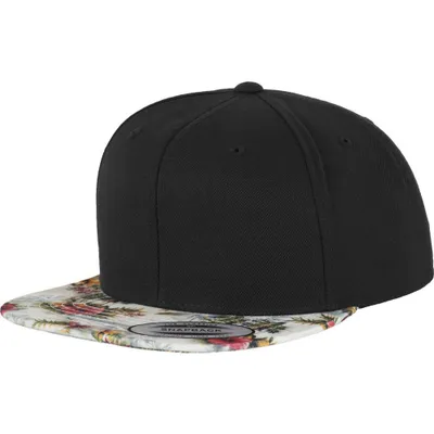 Immagine prodotto di Flexfit Printed Snapback Cap schwarz/floral minze Uni