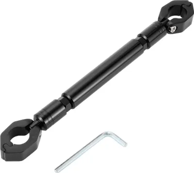 Produktbild von Motorrad Querlenker, Lenker 31cm / 12,20" Motorrad Lenkererweiterung mit kleinem Schraubenschlüssel Schwarz, 1 Set