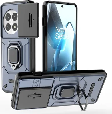 Produktbild von OnePlus 13 Hülle - Coverup Ring Ständer Back Cover mit Kamera Schutz - Blau