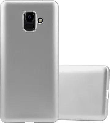 Image de Cadorabo Housse pour Samsung Galaxy J6 2018 Housse en argent Housse pour portable TPU silicone Etui Cover Case