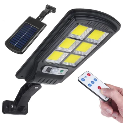 Solar-Straßenlaterne 4W 400lm 6500K IP54 mit Fernbedienung