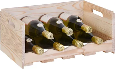 Produktbild von Wein- & Lebensmittelkiste VIVERI Breite 45 cm, Holz, Natur