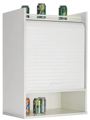 Produktbild von SIMMOB Küchenschrank Oberschrank Schrank Hängeschrank Rollladentür H. 76,6 cm, Farbe:Weiß