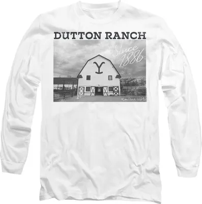 Obrázok produktu pre Yellowstone - Tričko "Dutton Barn" pre mužov/dámy uni TV10254 (XL) (Biela)