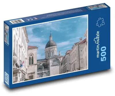 Obrázek produktu pro Puzzle 500 Historické město s katedrálou - martinpuzzle