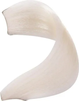 A close-up, isolated shot of a single strand of hair dye.