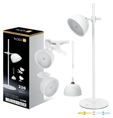 Produktbild von LED Schreibtischleuchte LIZBONA 3,5W IP54 Weiß Kobi