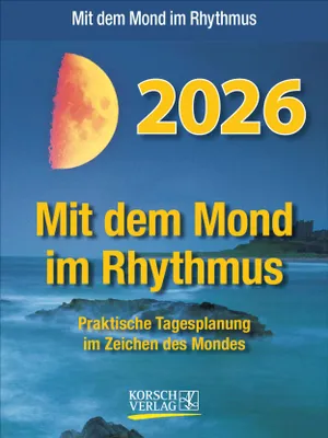 Produktbild von Tischkalender 2026 Mond Abreißkalender Format 12x16 cm, Tages-Abreisskalender zum Aufstellen