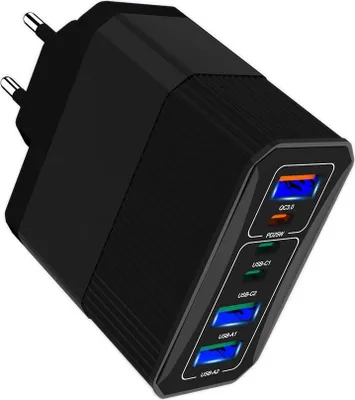 Produktbild von Msonic MY6646K PD/QC 3.0 3xUSB-C und 3xUSB-Wandladegerät