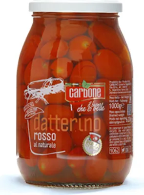 Produktbild von Datterino Rosso al naturale Kirschtomaten 950g - Carbone