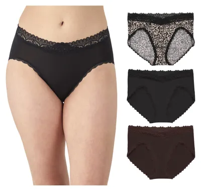 Produktbild von Maidenform Damen Mikrofaser, Mittelhohe höschen, 3er-Pack Unterwäsche im Bikini-