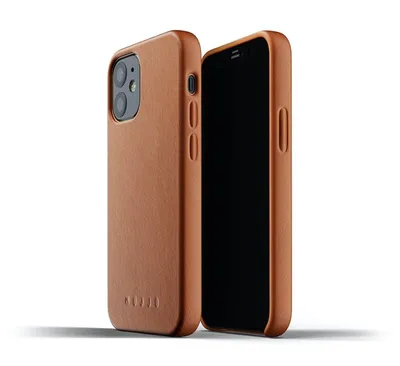 Obrázok produktu pre Mujjo Kožené puzdro iPhone 12 Mini hnedé