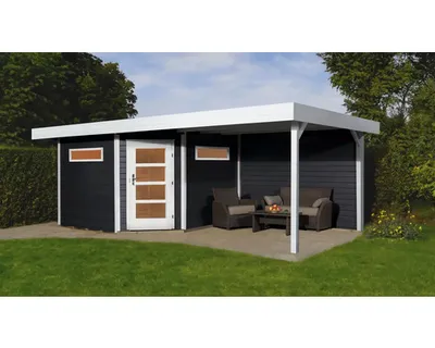 Produktbild von Lounge Haus weka Davos mit Fußboden und Lounge 646 x 338 cm anthrazit