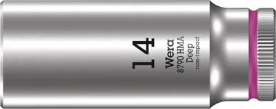 Produktbild von Wera 8790 HMA Deep - 1 Stück(e) - Hexagonal - 25,4 / 4 mm (1 / 4 Zoll) - Chrom-Vanadium-Stahl - Grau - 5 cm