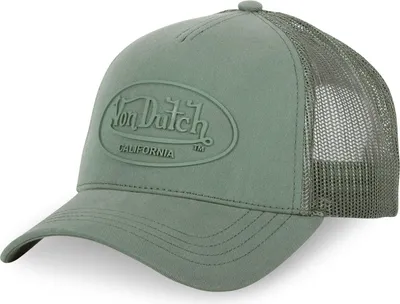 Produktbild von Von Dutch Originals Trucker Cap - CALIFORNIA Twill Rubber T/T khaki