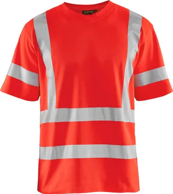 Produktbild von Blakläder High Vis T-Shirt 3380 1070 in zwei Farben, Farbe:High Vis Rot, Größe:XL