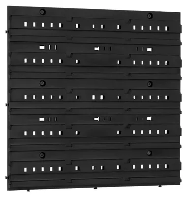 Produktbild von Wandregalplatte 34,5 x 38,5 cm Stapelbox Lagerregal Regalsystem für Werkstätten