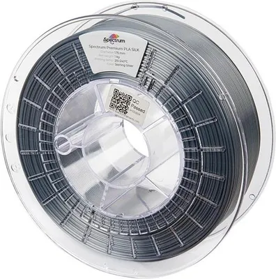 Immagine prodotto di Filamento 3D Spectrum, PLA Silk, 1,75 mm, 1000 g, 80444, argento sterling