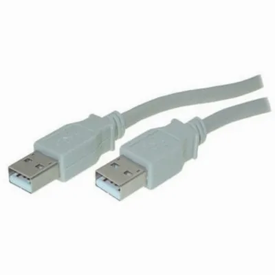 Produktbild von S/CONN 1.8m USB 2.0 A, 1,8 m, USB A, USB A, USB 2.0, Männlich/Männlich, Grau