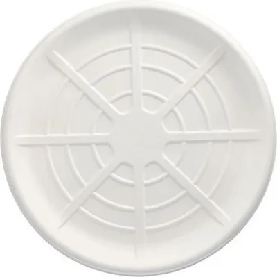Produktbild von Servierplatten, Zuckerrohr "pure" rund Ø 47 cm weiss für Meeresfrüchte
