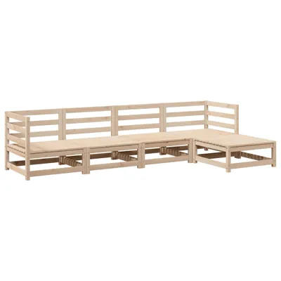 Produktbild von 5-tlg. Garten-Sofagarnitur Massivholz Kiefer