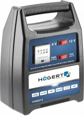 Zdjęcie produktu dla Hogert Prostownik 6/12V 12A 200Ah