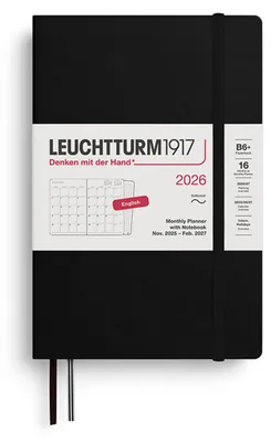 Produktbild von LEUCHTTURM1917 372790 Monatsplaner & Notizbuch Paperback (B6+) 2026, 16 Monate,