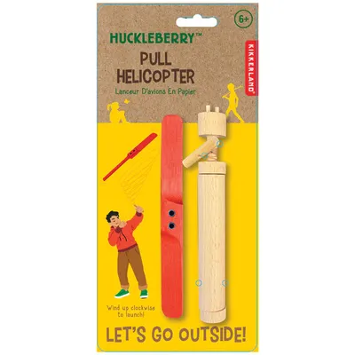 Obrázok produktu pre Huckleberry Pull Helicopter Vonkajšia helikoptéra na navíjanie z dreva 14+ rokov
