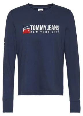 Produktbild von Tommy Hilfiger - T-Shirt für Damen, Langärmlig NA252 (XS) (Marine)